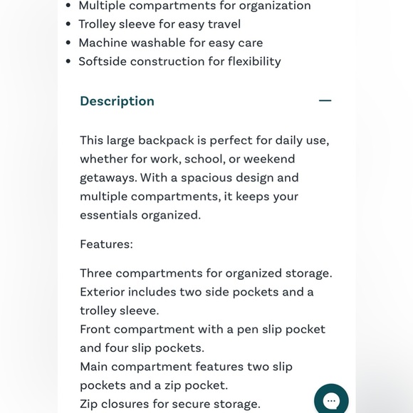 Vera Bradley Large Backpack - Picture 4 of 16